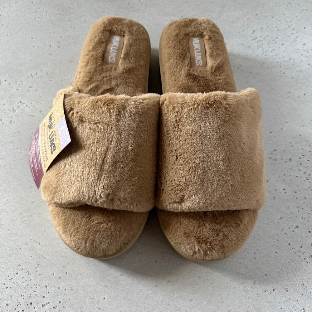 MUK LUKS KIRSTEY SLIDE SLIPPER SIZE 9-10 BNWT
